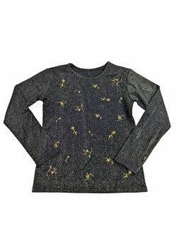 Černé triko s dlouhým rukávem pro holky secondhand