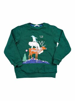 Zelená mikina s obrázkem pro kluky secondhand M&S