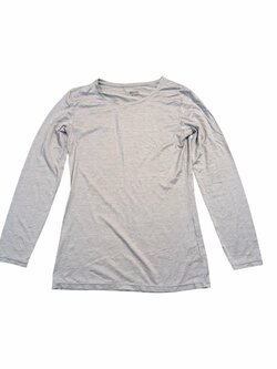 Šedé elastické termo triko s dlouhým rukávem pro holky secondhand Heattech