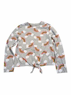 Šedé triko s duhou pro holky secondhand By Very