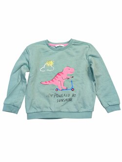 Tyrkysová mikina s obrázkem pro holky secondhand M&S