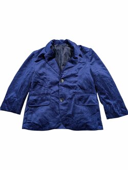 Semišové modré sako pro kluky secondhand 