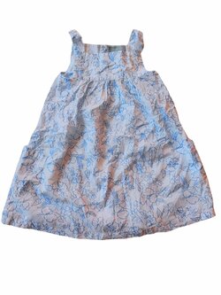 Bílo modré šaty na ramínkách secondhand Primark