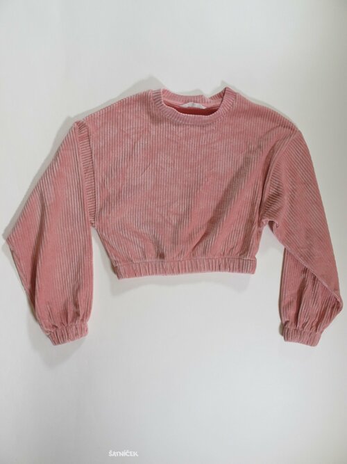 Mikina pro holky růžová ,crop secondhand
