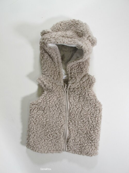 Chlupatá vesta pro kluky secondhand