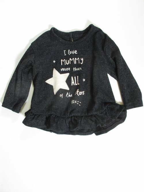 Triko dl.rukáv pro holky šedé secondhand