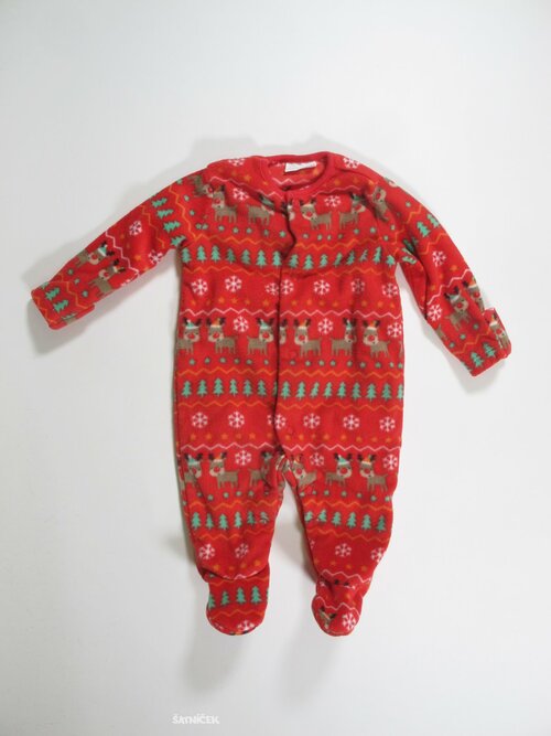 Fleesové dupačky s obrázky vánoční secondhand