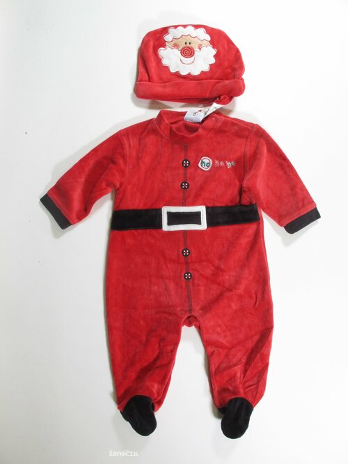 Sametové dupačky s čepičkou secondhand