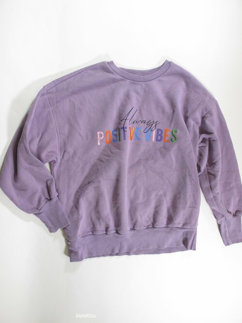 Mikina pro holky fialková .crop secondhand