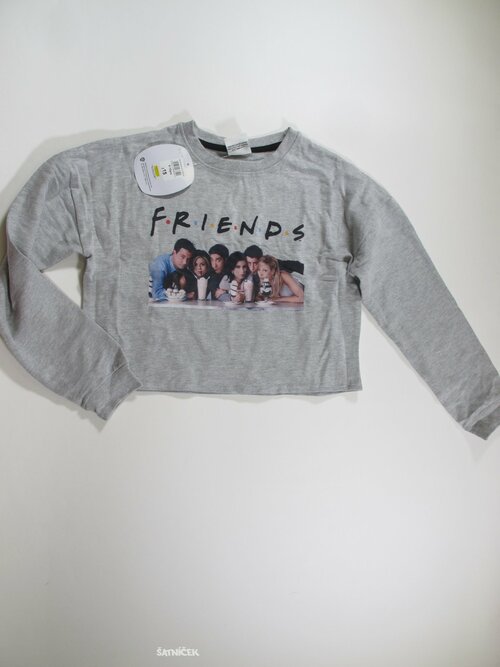 Šedá  mikina pro holky crop secondhhand