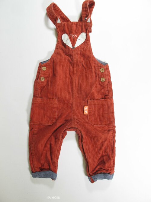 Manžestové kalhoty pro kluky cihlové secondhand