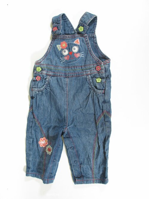 Modré džínové kalhoty pro holky secondhand