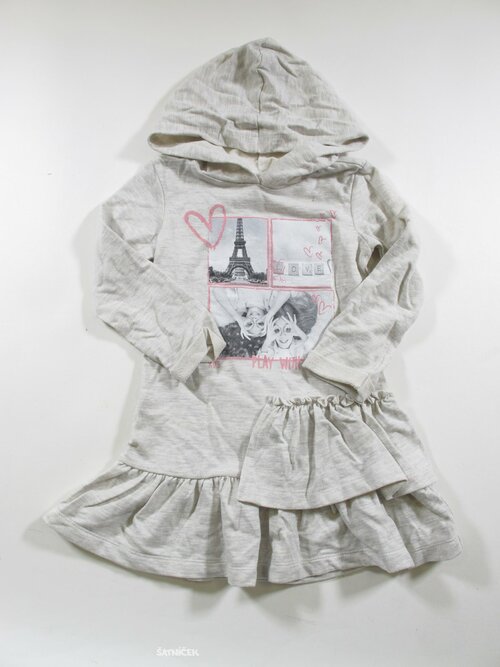 Šedé teplákové šaty second hand 