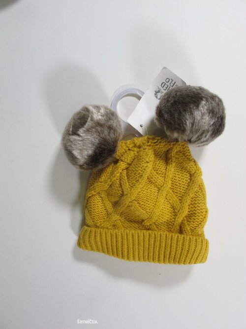 Okrová zimní čepice pro děti outlet