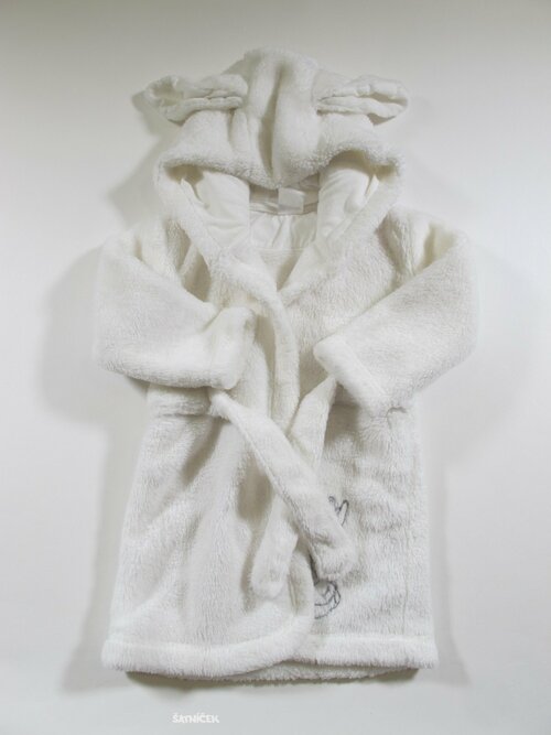 Bílý župan s králíčkem second hand