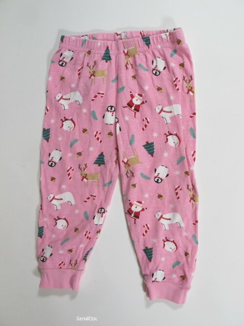 Pyžamové kalhoty vánoční pro holky secondhand