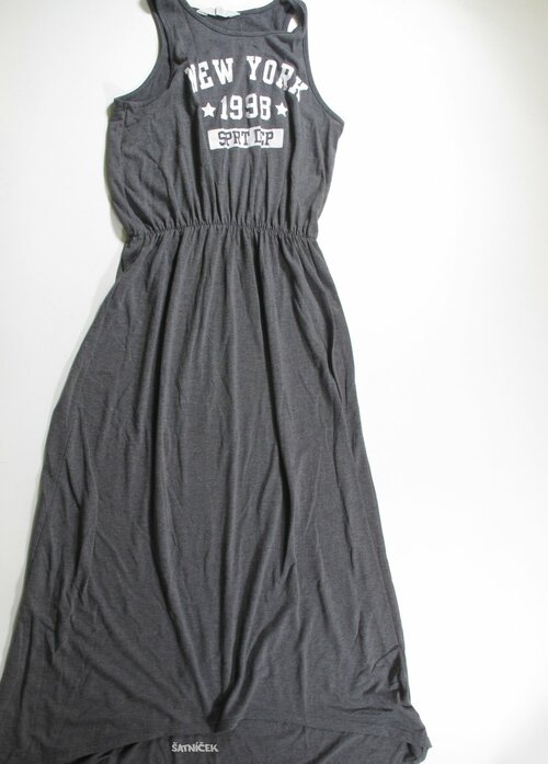 Šaty šedé pro holky secondhand