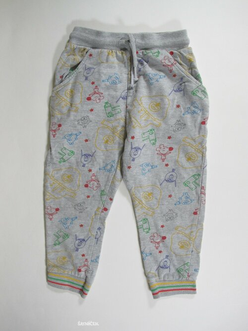 Obrázkové tepláky pro kluky  secondhand