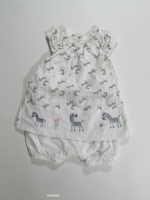 Letní overal se zebrami pro holky  secondhand