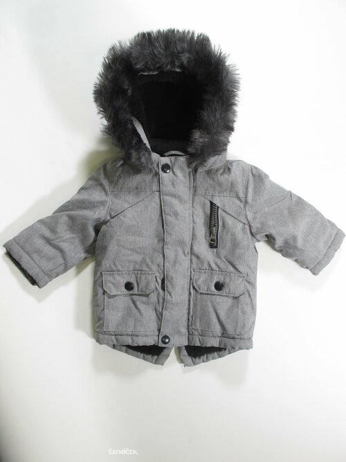 Zimní šedá bunda pro kluky secondhand