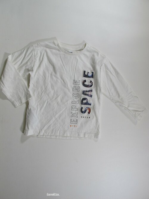 Triko dl.rukáv pro kluky bílé secondhand