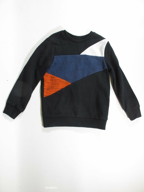 Černo barevná mikina pro kluky secondhhand