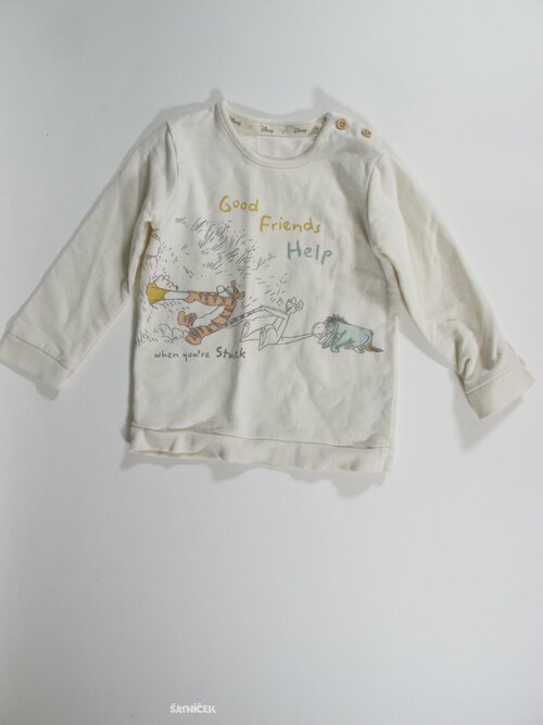 Triko dl.rukáv pro kluky světlé secondhnad