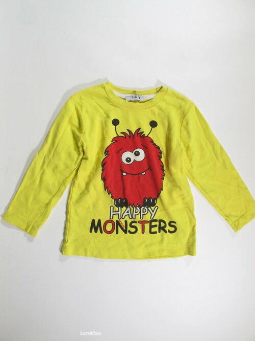 Triko dl rukáv žluté pro holky secondhand