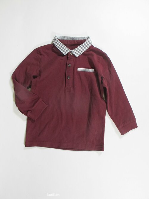 Triko dl.rukáv pro kluky vínové  secondhand