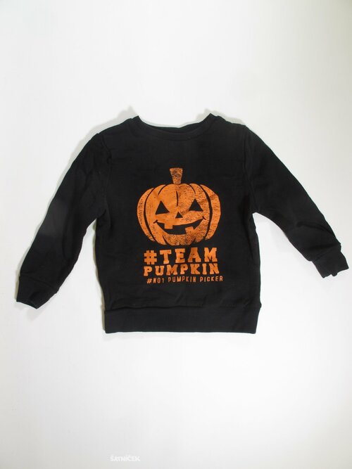 Mikina pro děti černá dýně secondhand