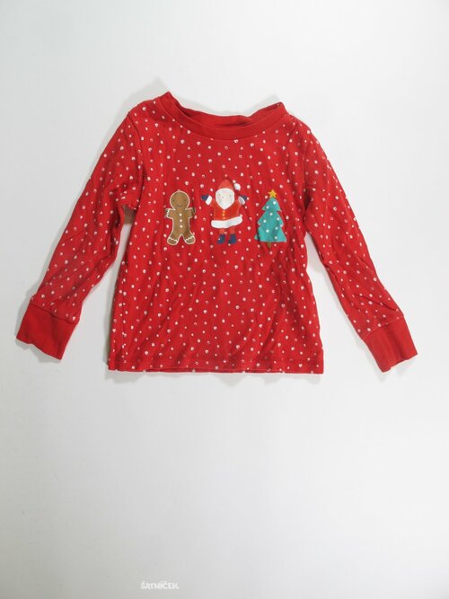 Triko dl.rukáv vánoční pro děti secondhand