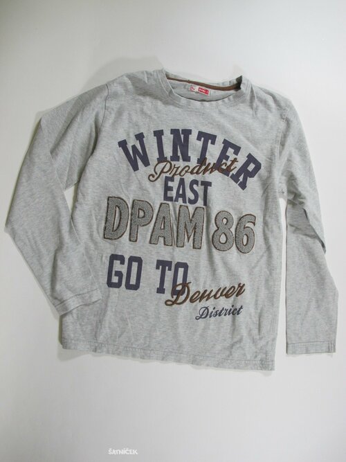 Triko dl.rukáv pro kluky šedé secondhand