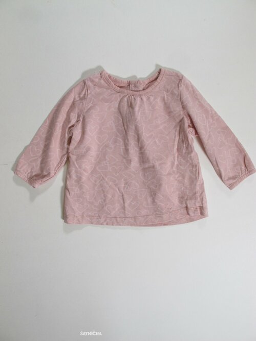 Triko dl.rukáv  se srdíčky secondhand