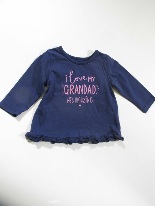 Triko dl.rukáv pro holky modré secondhand