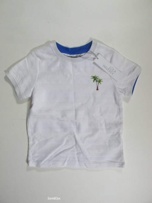 Triko pro kluky bílo modré  secondhand