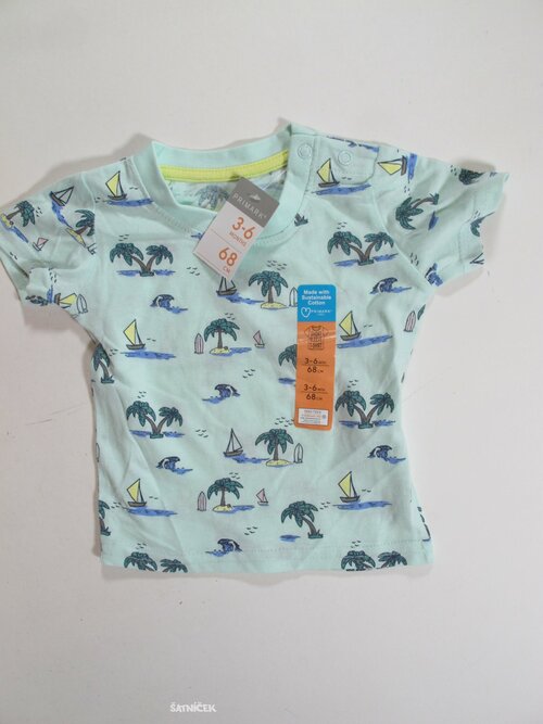 Triko pro kluky sv zelené s obrázky outlet