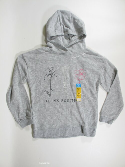 Mikina šedá pro holky outlet