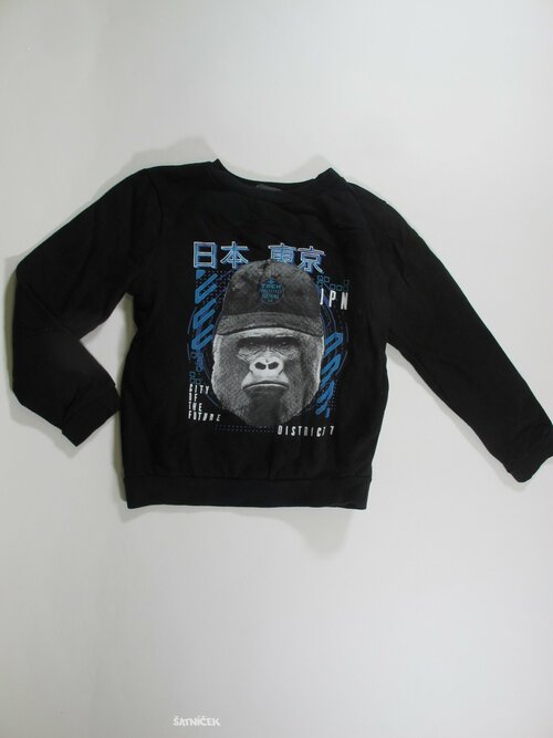 Mikina šedo černá pro kluky secondhand