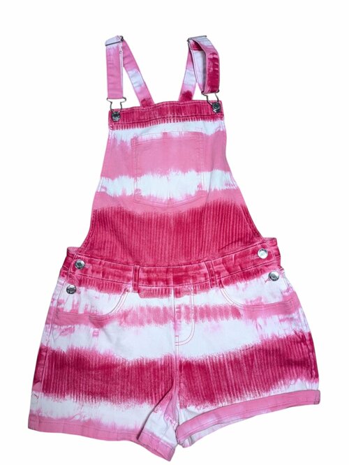 Batikované růžové kraťasy s laclem pro holky secondhand