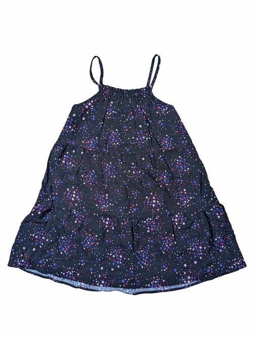 Černé šaty na ramínkách s hvězdami outlet