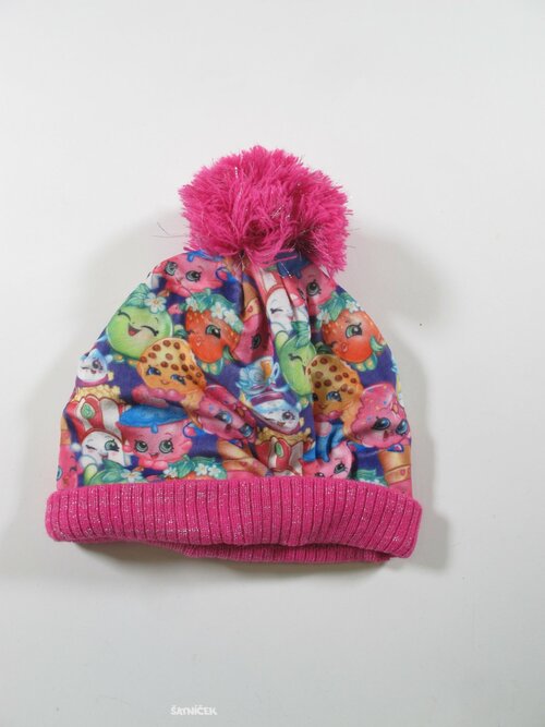 Zimní čepice obrázková pro holky secondhand