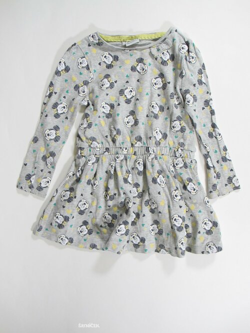 Šaty-tunika dl rukáv pro holky s minnie  secondhand
