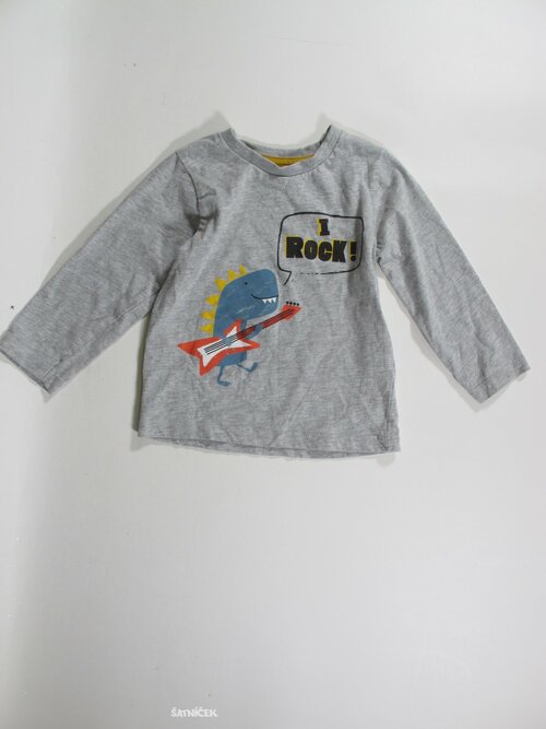Triko dl.rukáv pro kluky šedé    secondhnad