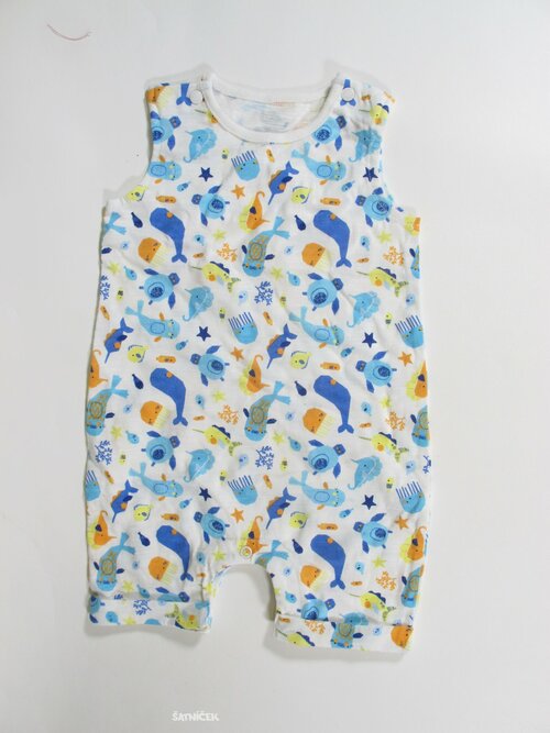 Letní overal pro kluky s obrázky     secondhand