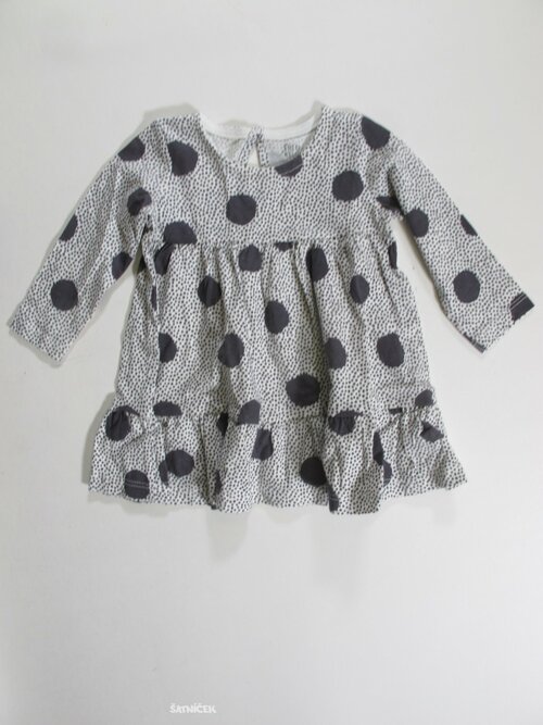 Tunika-šaty  dl.rukáv pro holky s puntíkem    secondhand