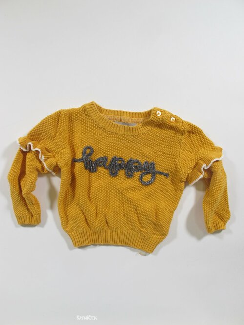 Okrový svetr pro holky secondhand