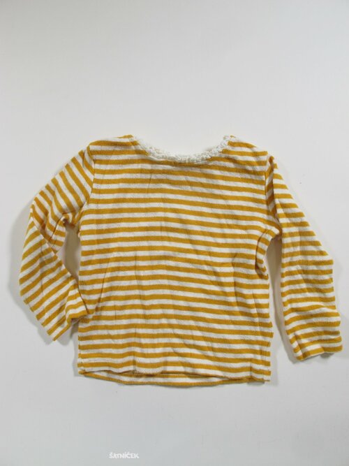 Triko dl.rukáv pro holky s pruhem  secondhnad