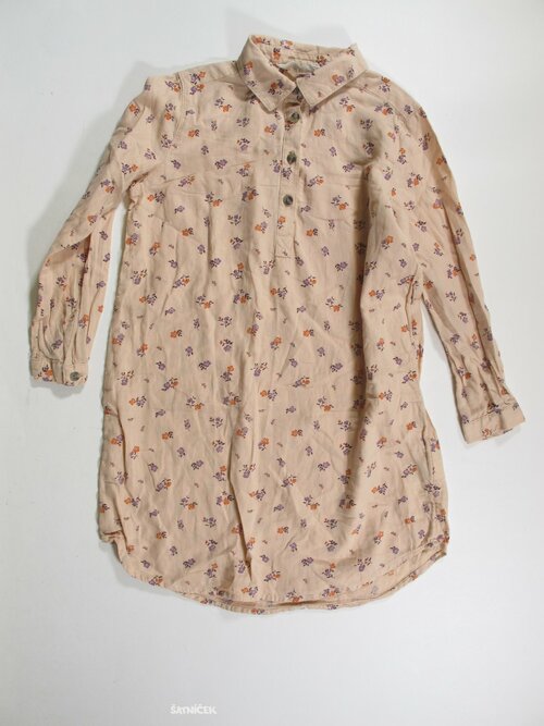 Šaty dl rukáv pro holky s kytkami secondhand