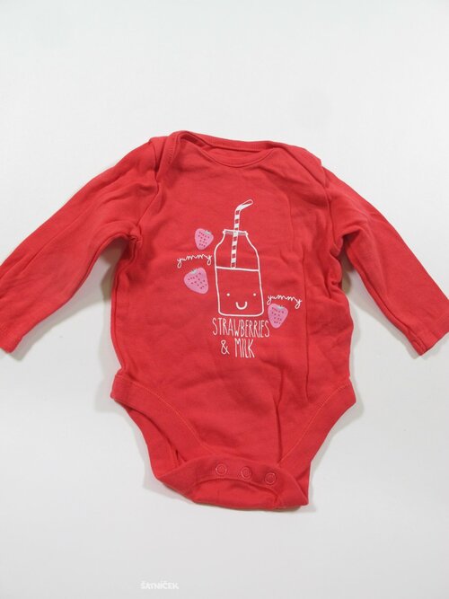 Body dl rukáv pro holky  s červené secondhand