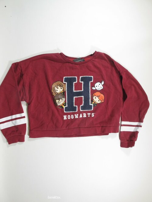 Mikina pro holky vínová cropsecondhand